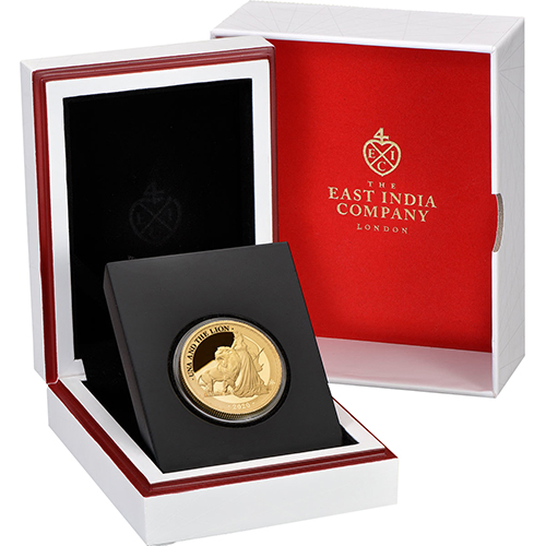 2020 £5 St Helena gold proof Una & Lion 1oz PCGS PR70 DCAM - Image 4