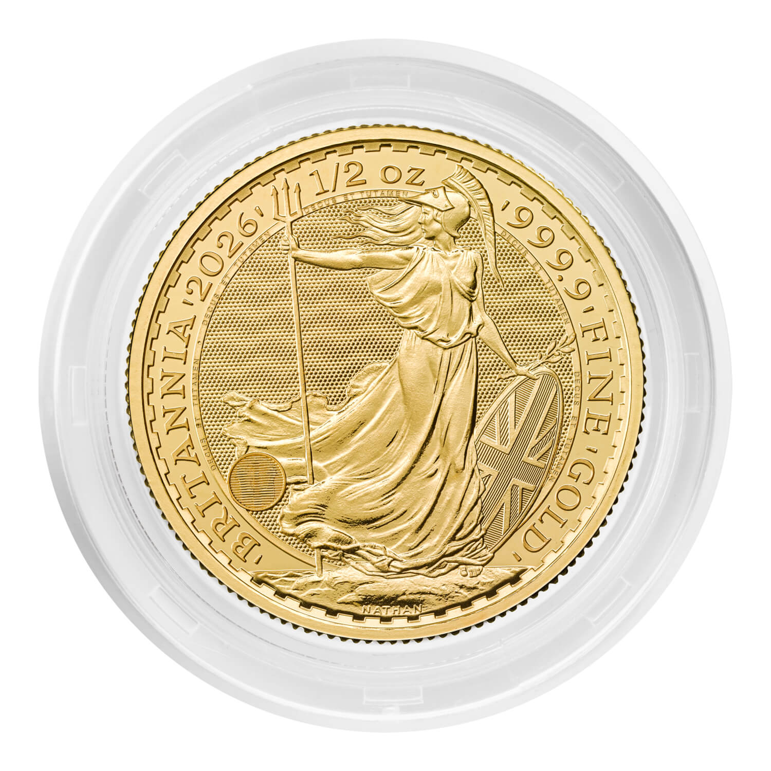 2026 bullion britannia 1/2oz-gold reverse capsule